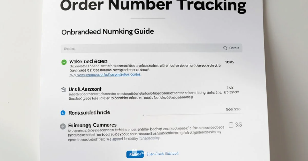 Order Number Guide - Hardware Serials
