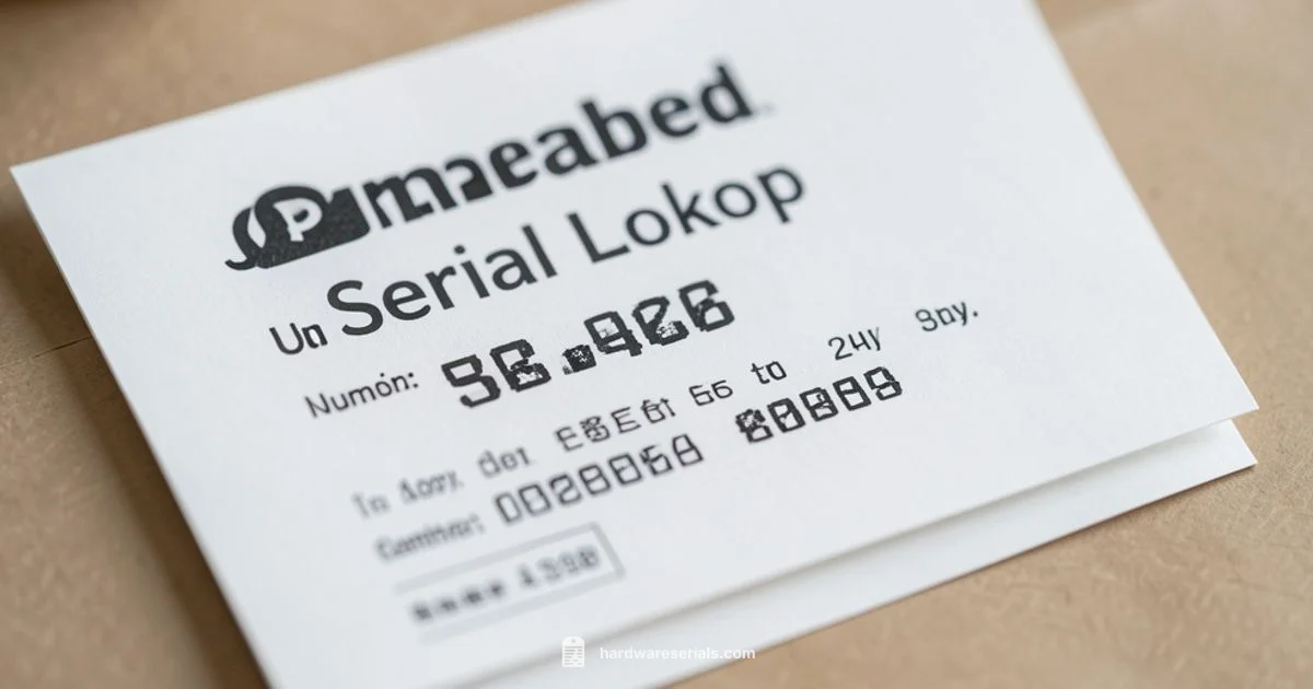 Serial Check Guide - Hardware Serials