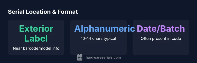 infographic showing serial location and format on Milwaukee batteries