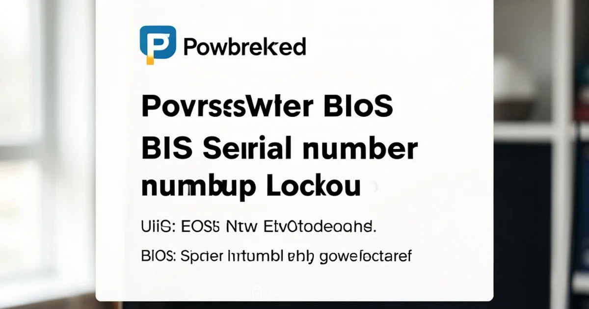 PowerShell Serial Lookup PowerShell Serial Lookup - Hardware Serials