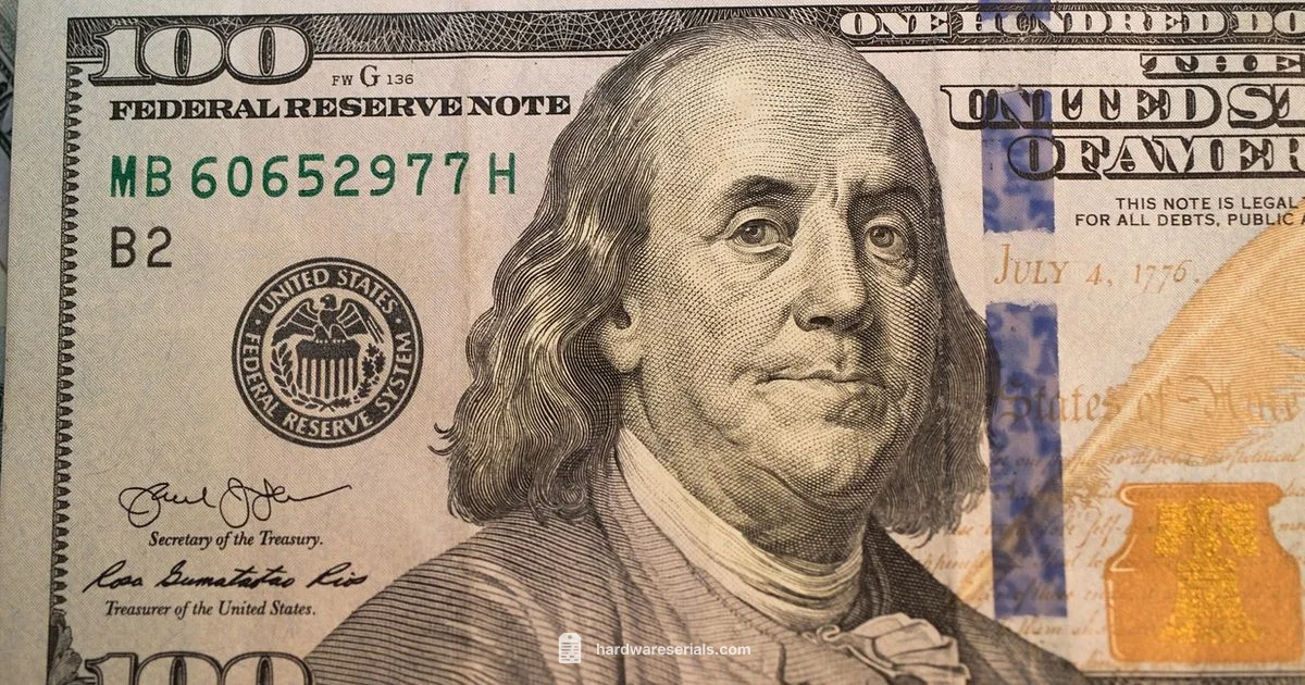 Currency Serial Numbers - Hardware Serials