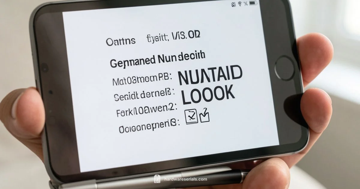 Serial Number Guide - Hardware Serials