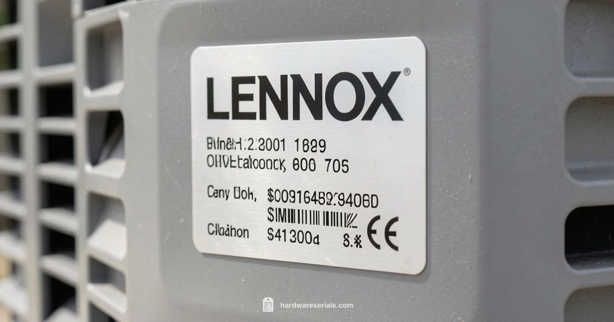 Lennox Serial Lookup Lennox Serial Lookup - Hardware Serials