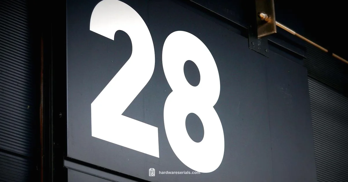 Serial Number Font Guide - Hardware Serials