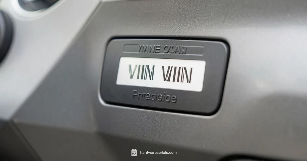 VIN Lookup Tips - Hardware Serials
