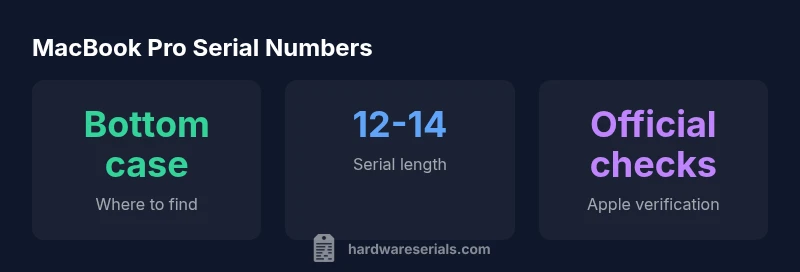 Stats infographic about MacBook Pro serial numbers