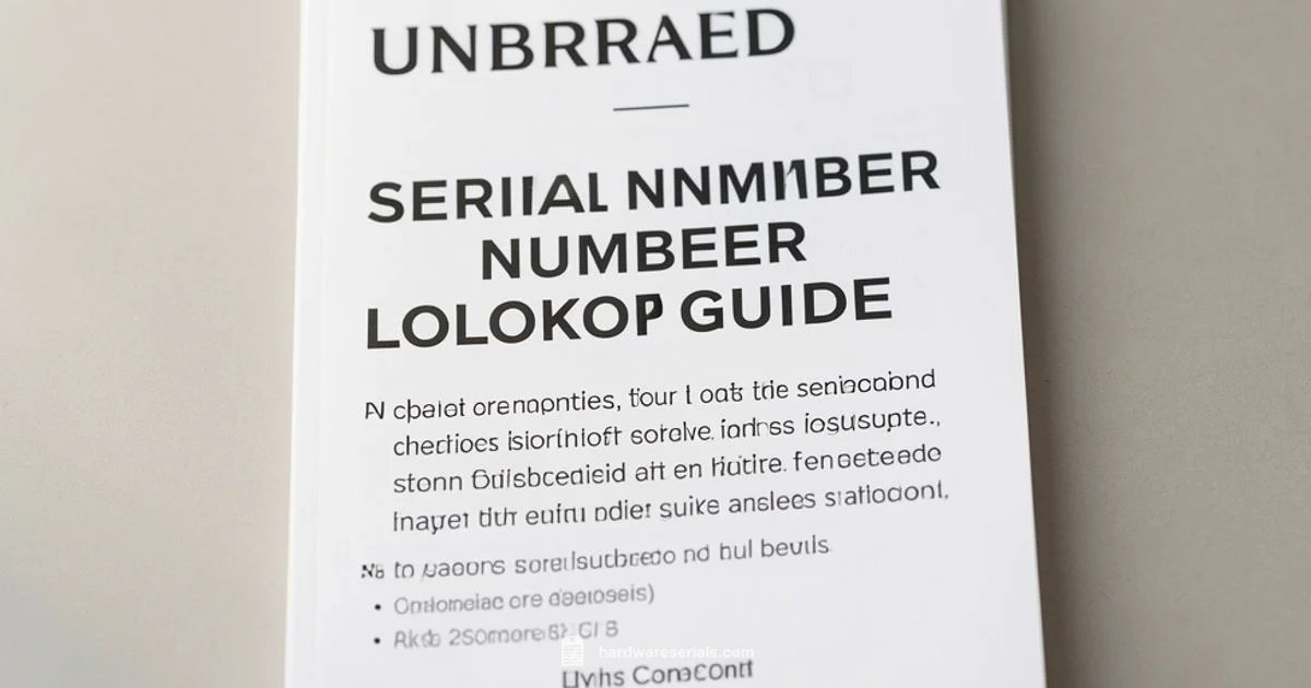 Serial Lookup - Hardware Serials