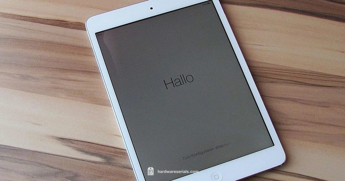 iPad Serial Guide iPad Serial Guide - Hardware Serials