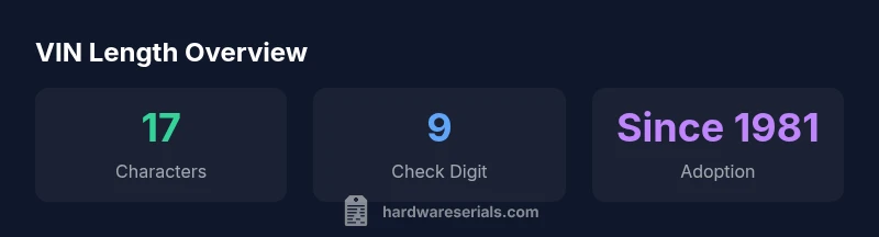 VIN length statistics infographic