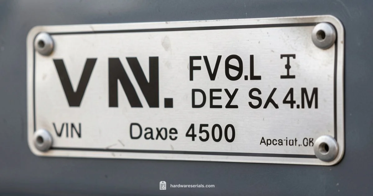 VIN Reading Guide - Hardware Serials