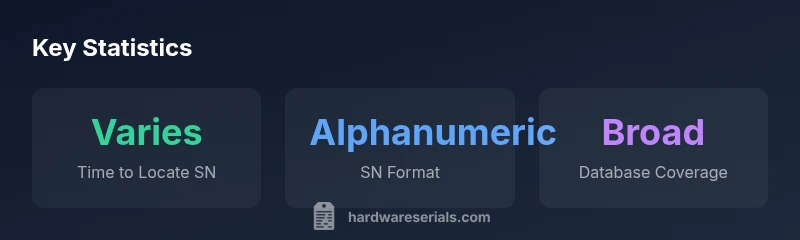 Infographic showing engine serial number lookup process