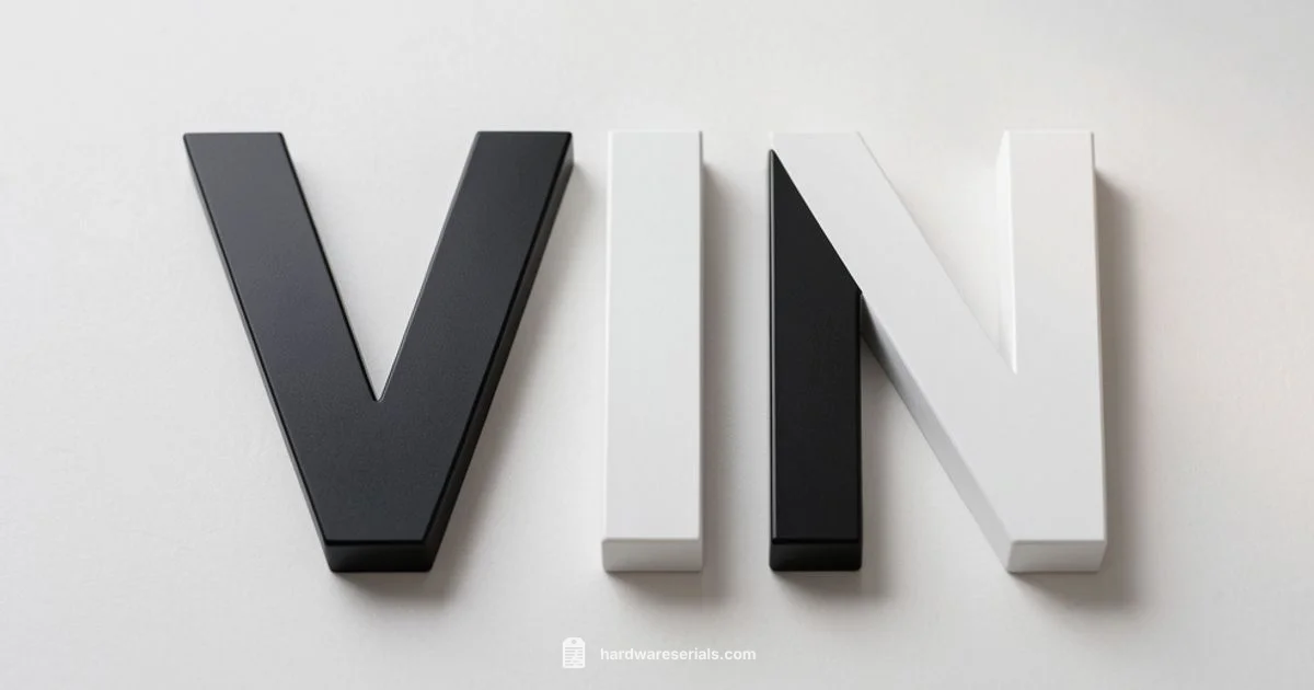VIN Letters VIN Letters - Hardware Serials